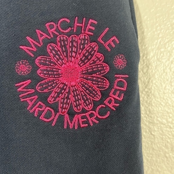 Mardi Mercredi Actif Flower Embroidered Sweatshorts - Picture 3 of 6